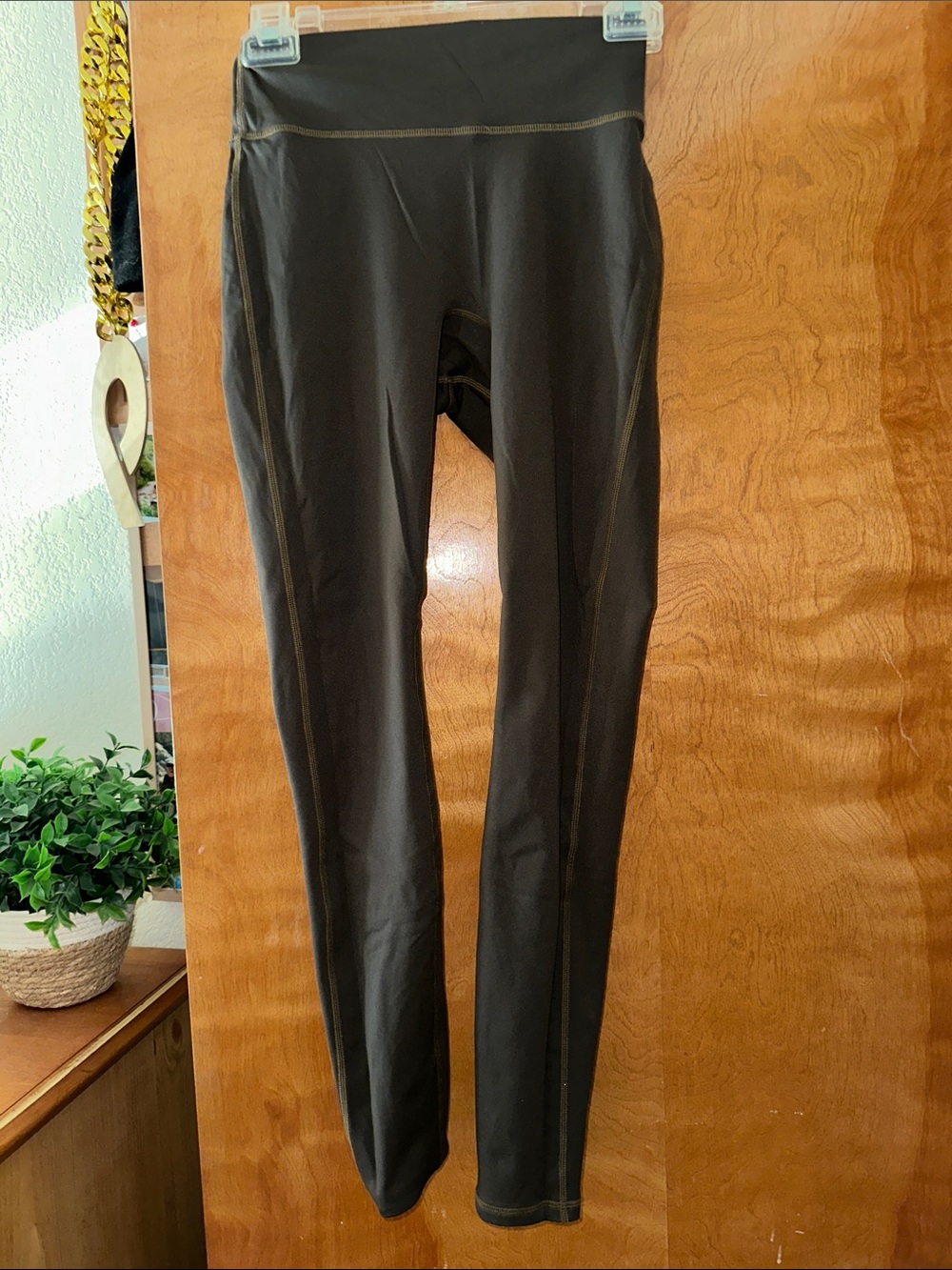 Fabletics Dark Olive Green High-Waist Leggings